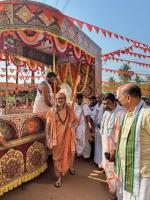 HH Swamiji's visit to Shri Mathada Vinayaka Devasthan, Salemane, Neerkanta, Shirali (16 Feb 2025)